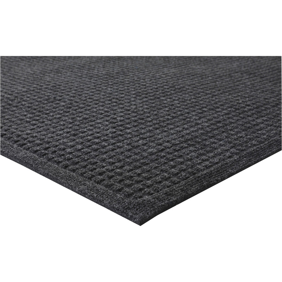 Genuine Joe EcoGuard Indoor Wiper Floor Mats, Charcoal Gray, Rubber, Moisture Resistant, GJO58935
