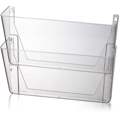 Officemate Mountable Wall File, Clear, 1 Box, OIC21404