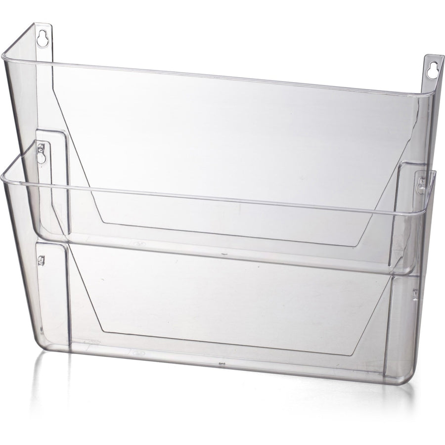 Officemate Mountable Wall File, 13" x 10.62", Clear, Plastic, 1 / Box, OIC21404