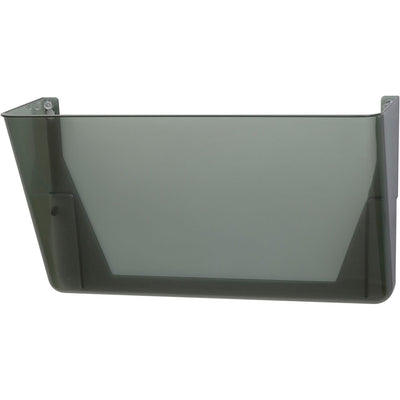Officemate 21431 File Holder, Wall Mountable, Letter Size, Hortizontal, Smoke, OIC21431