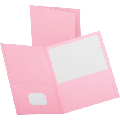 TOPS Oxford Letter Recycled Pocket Folder, Pink, 8 1/2" Width x 11" Length, 25 / Box — view 1