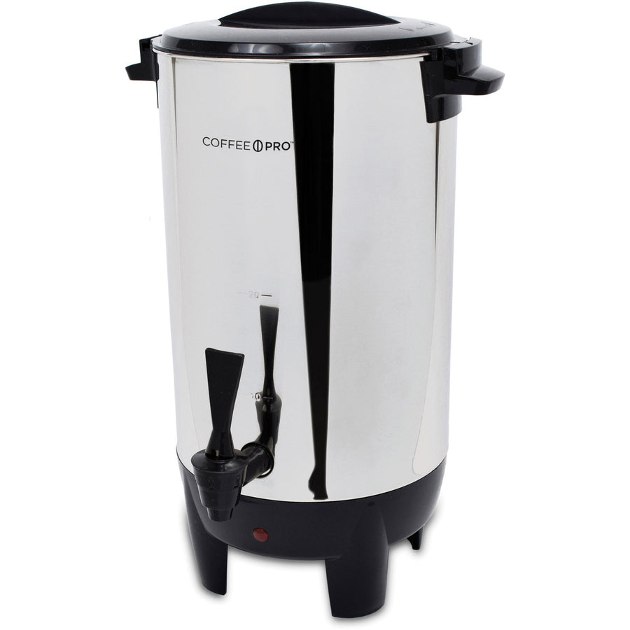 Coffee Pro 30-Cup Percolating Urn/Coffeemaker, Stainless Steel, CFPCP30
