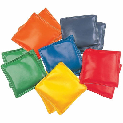 Champion Sports 4" Rainbow Bean Bags, Orange, 12 / Set, CSIMBB4SET