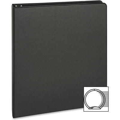 Business Source Basic Round-ring Binder, Black, 8 1/2" Width x 11" Length, BSN09976