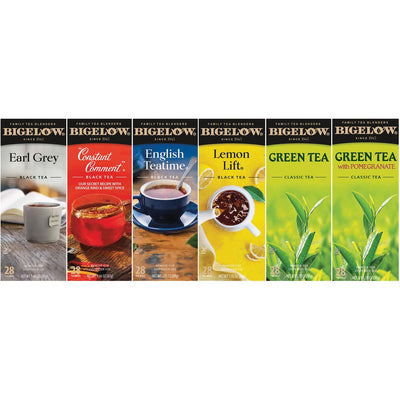 Bigelow Tea Assorted Flavor Green Tea Bag, 6 / Carton, BTC15577