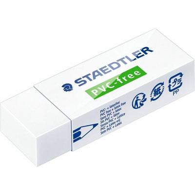 Staedtler PVC Free Eraser, 0.9" x 0.5", STD525B20
