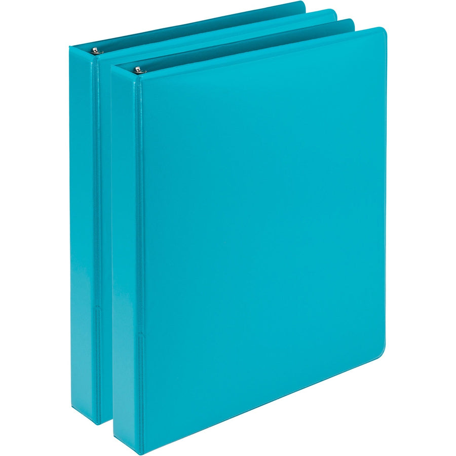 Samsill Earth's Choice Plant-based View Binders, 8.5" Width x 11" Length, Turquoise, Plastic, 200, Durable, 2 / Pack, SAMU86377