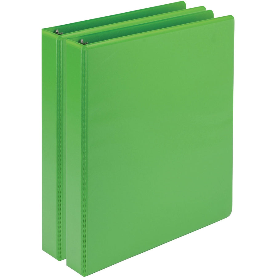 Samsill Earth's Choice Plant-based View Binders, 8.5" Width x 11" Length, Lime, Plastic, 200, Durable, 2 / Pack, SAMU86378