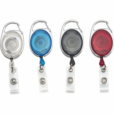 Advantus Retractable Carabiner-Style ID Reel, Red, 1 Pack, AVT75552