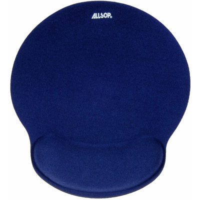Allsop ComfortFoam Memory Foam Mouse Pad with Wrist Rest, Blue, 6EA/CT — view 1
