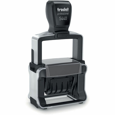 Trodat Professional 5-in-1 Date Stamp, 2" x 1.5", Steel, TDTT5444