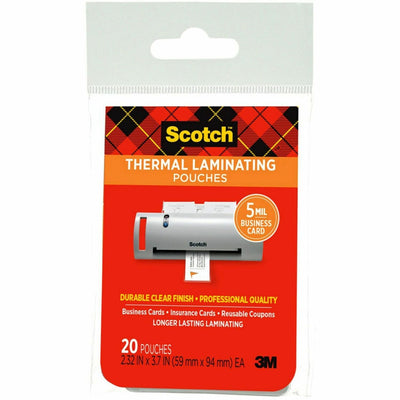 3M Scotch Thermal Laminating Pouches, Clear, 1 Pack, MMMTP585120