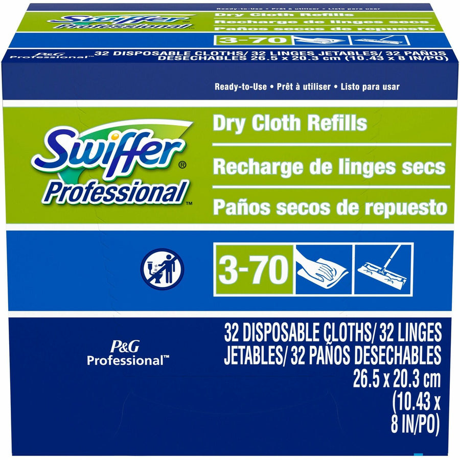 Swiffer Sweeper Dry Cloths Refill, White, Residue-free, 32 / Box, PGC33407