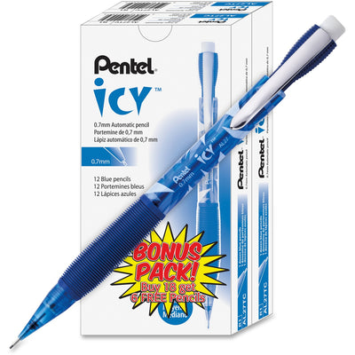 Pentel Icy Mechanical Pencil, 0.7 mm, #2, PENAL27TCSWSPR