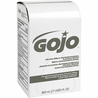 Gojo Ultra Mild Antimicrobial Lotion Soap Refill, White, 12 / Carton, GOJ921212CT
