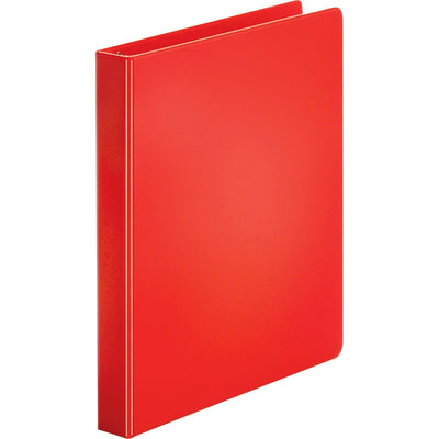 Business Source Basic Round Ring Binders, Red, 8 1/2" Width x 11" Length, BSN28550