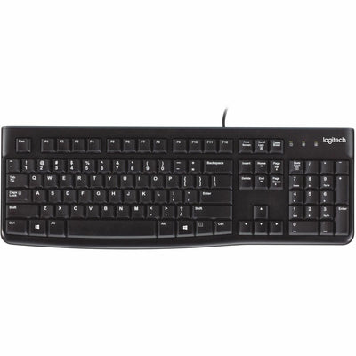 Logitech K120 Plug-and-Play USB Keyboard, Black, LOG920002478