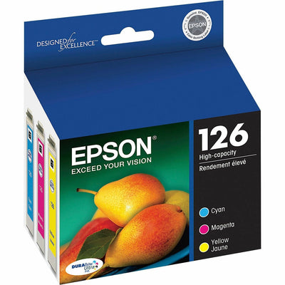 Epson DURABrite No. 126 Original Inkjet Ink Cartridge - Cyan, Magenta, Yellow - 3 / Pack, EPST126520-S