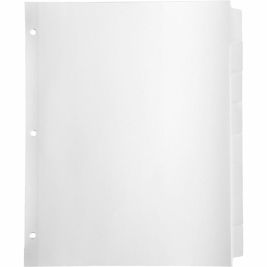 Business Source Reinforced Hole Punched Indexes, White, 1 Box — view 1