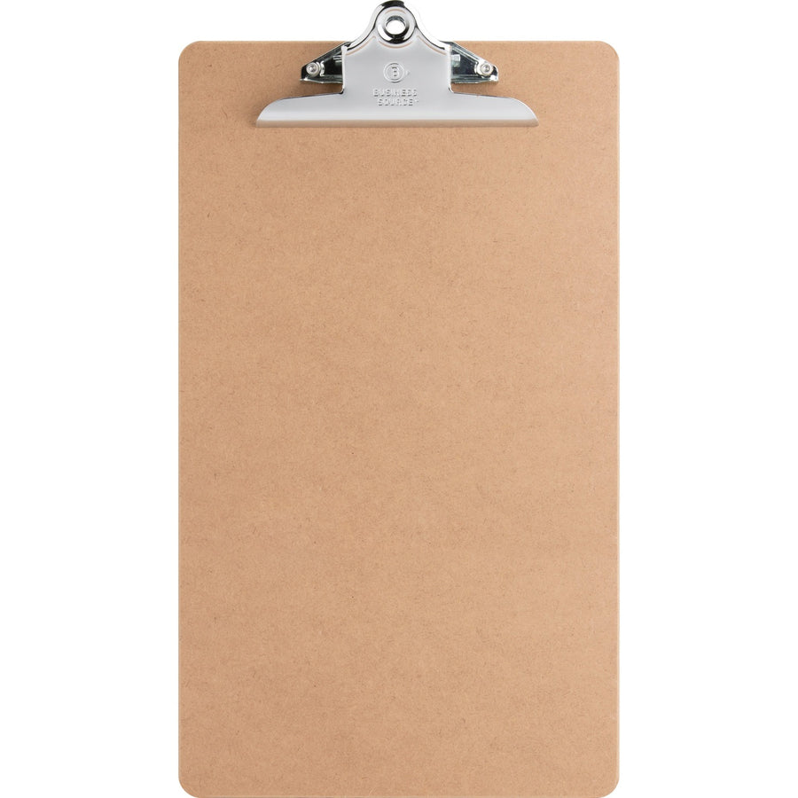 Business Source Hardboard Clipboard, Brown, 9" Width x 15 1/2" Length, 6EA/BD 2BD/BX 4BX/CT — view 1
