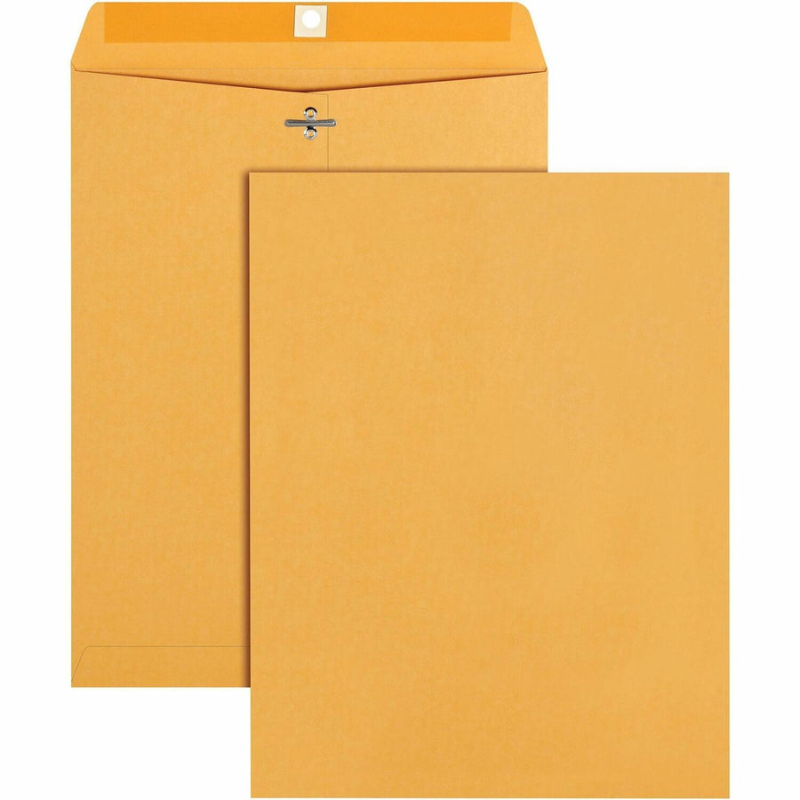 Business Source Heavy-duty Clasp Envelopes, Kraft, 100 / Box — view 1