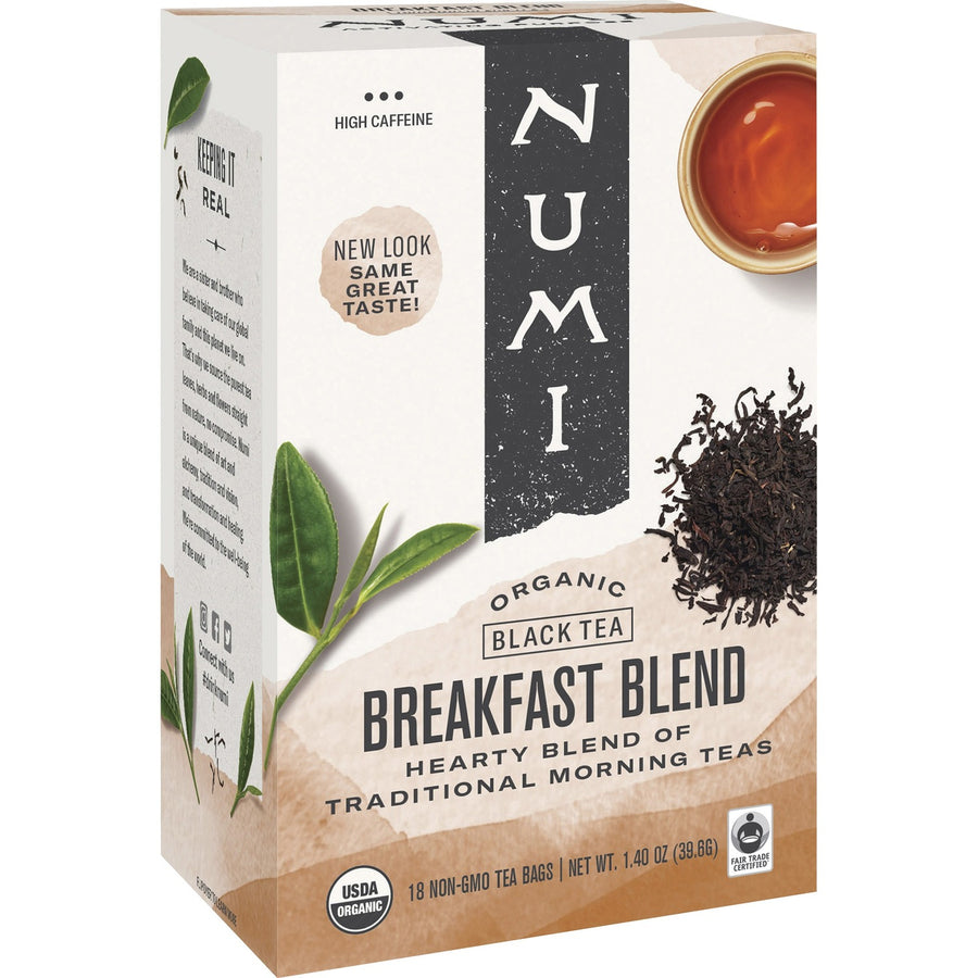 Numi Organic Breakfast Blend, 18 / Box, NUM10220