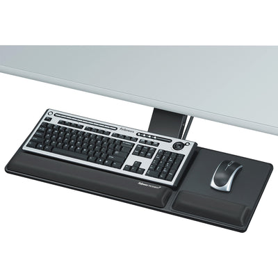 Fellowes Designer Suites Compact Keyboard Tray, Black, FEL8017801
