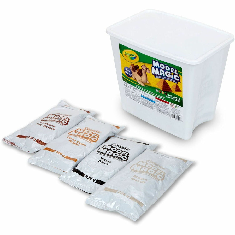 Crayola Model Magic Modeling Material, Earth Tone, Non-toxic, 1 / Box, CYO232412