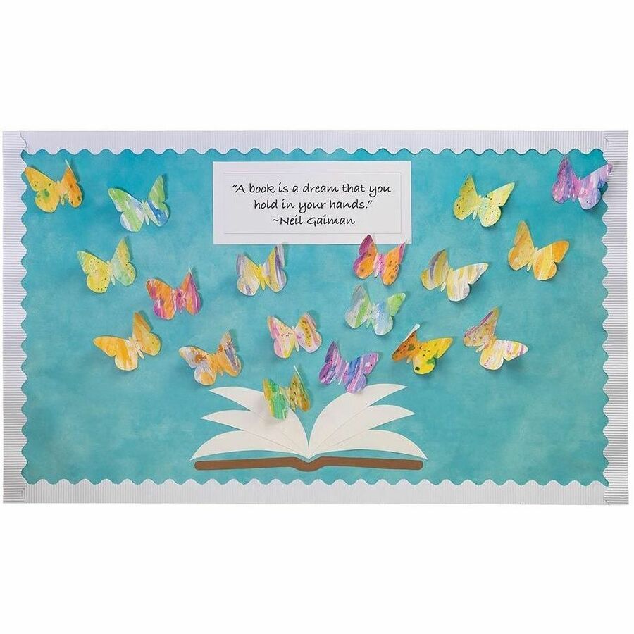 Bordette Decorative Border, White, Recyclable, 1 Roll, PAC37016