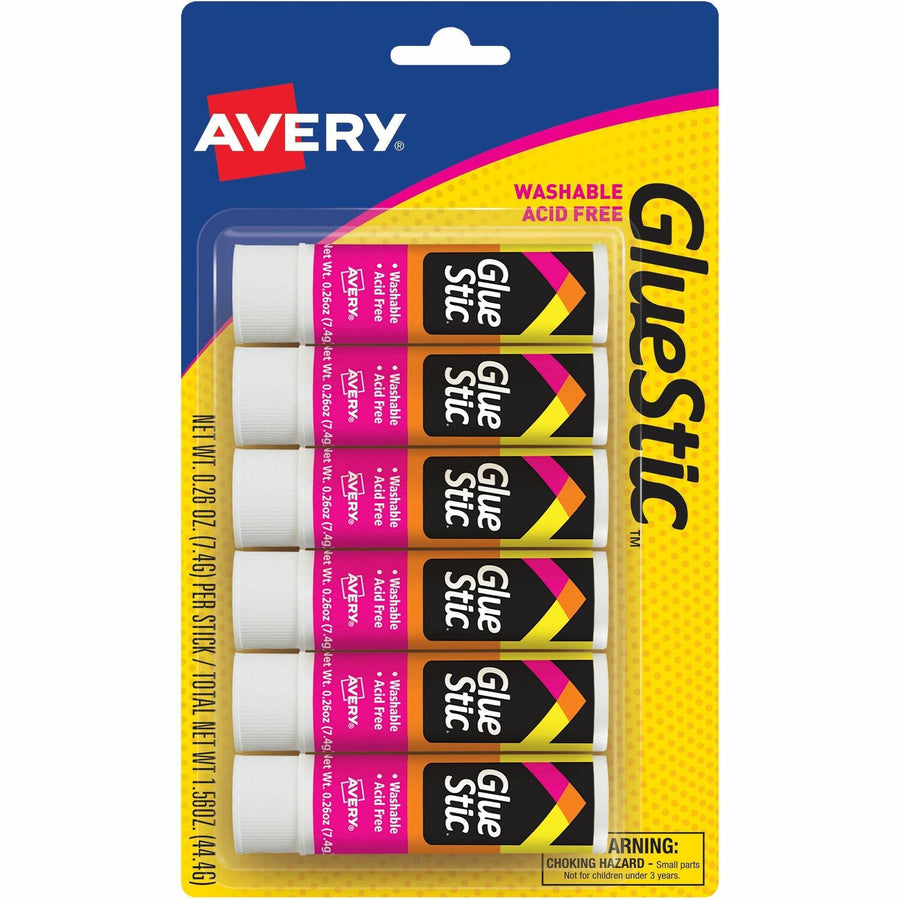 Avery Glue Stick, White, 6 / Pack — view 1