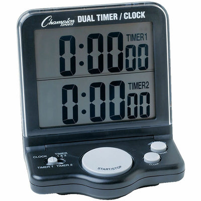 Champion Sports Dual Jumbo Display Timer, Black, CSIDC100