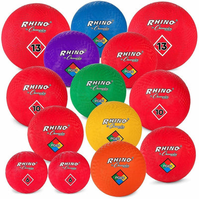 Champion Sports Mixed Playground Ball Set, Red, 1 Set, CSIUPGSET1