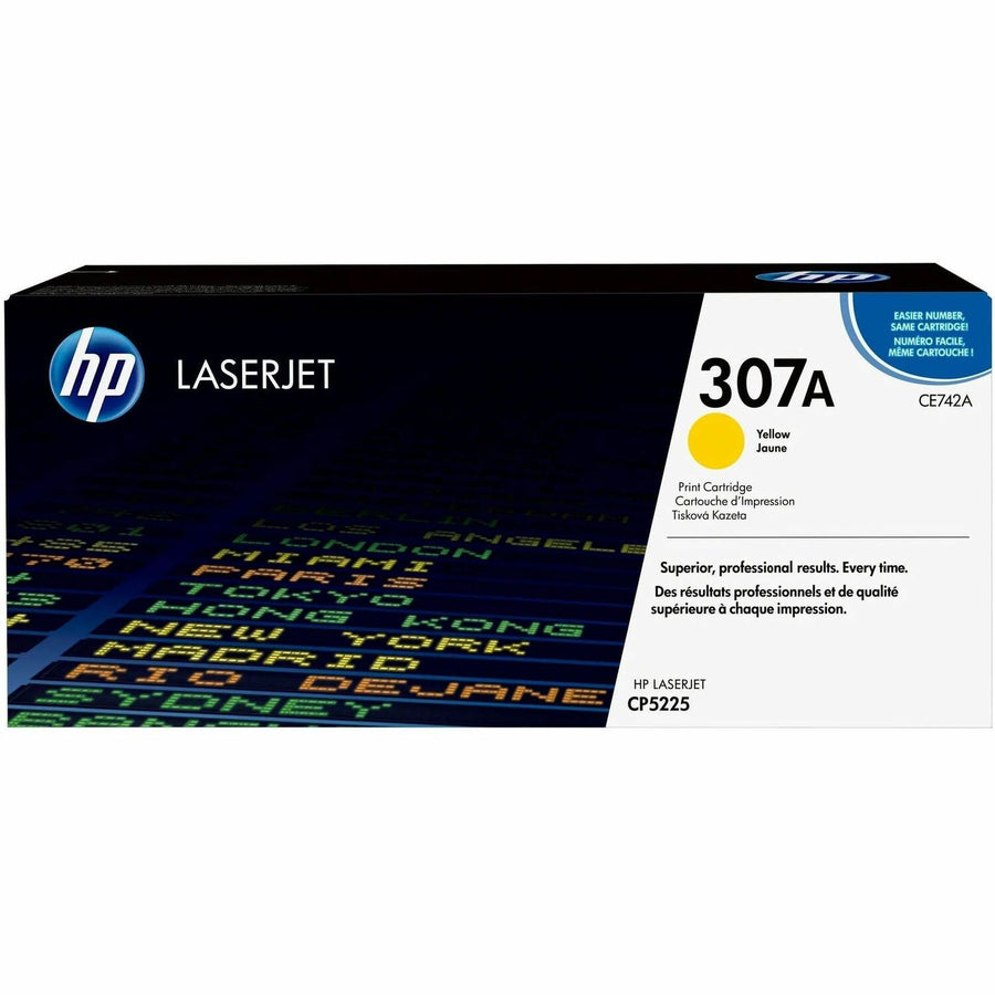 HP 307A (CE742A) Toner Cartridge, HEWCE742A