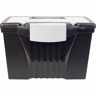 ERA Group Storex Portable File Storage Box, Black, 1 Carton, STX61510U01C