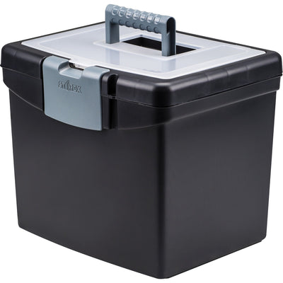 ERA Storex Portable Storage Box, Black, 1 Carton, STX61502U01C