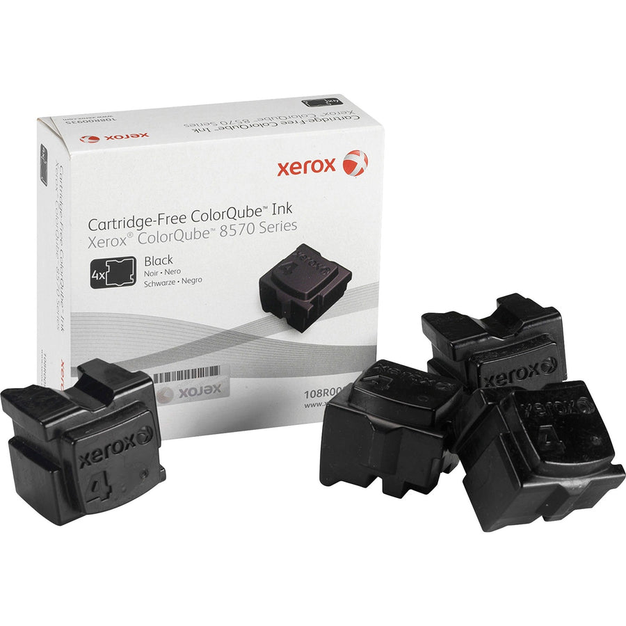 Xerox ColorQube Ink Sticks, 4 / Box, XER108R00930