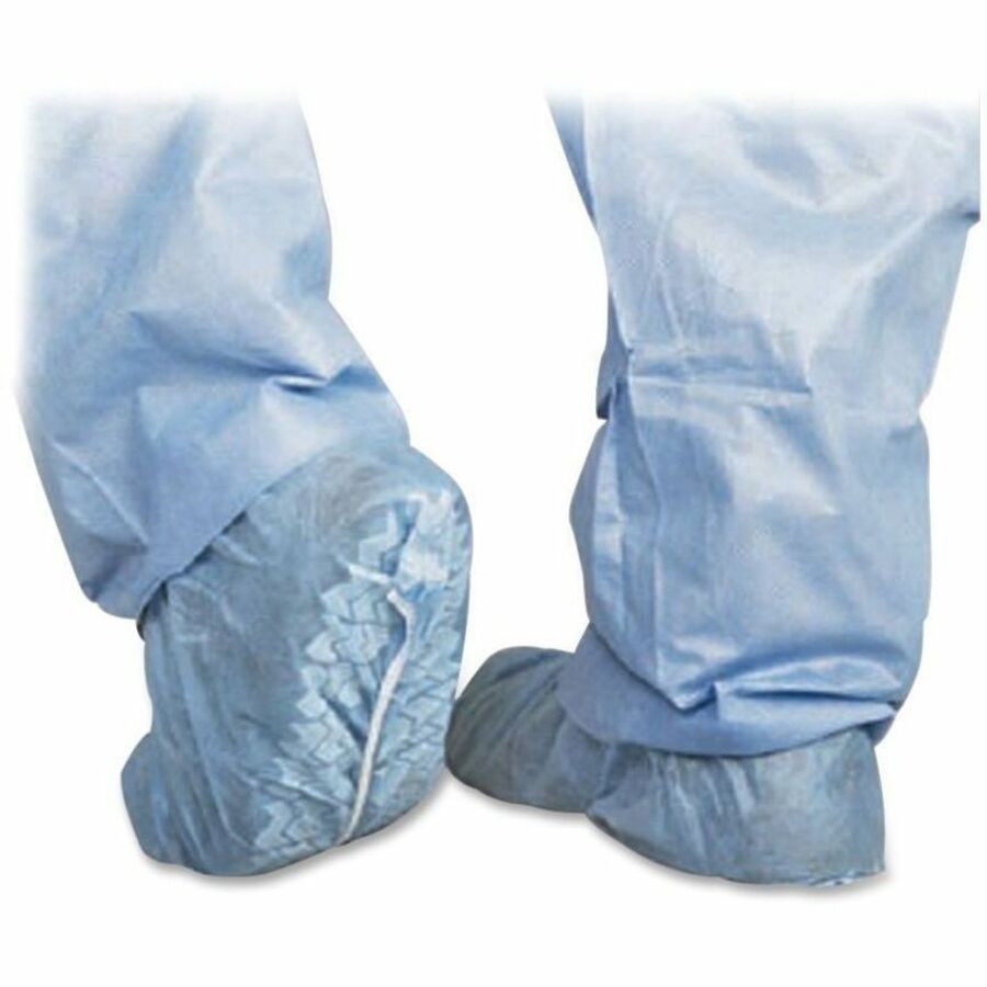 Medline Protective Shoe Covers, Regular/Large, Blue, Polypropylene, Fluid Repellent, 100 / Box, MIICRI2002