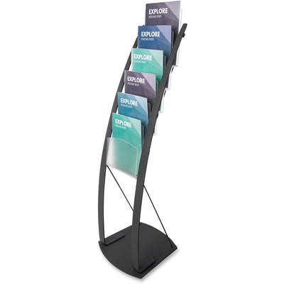 Deflecto Contemporary Floor Display, Black, DEF693104