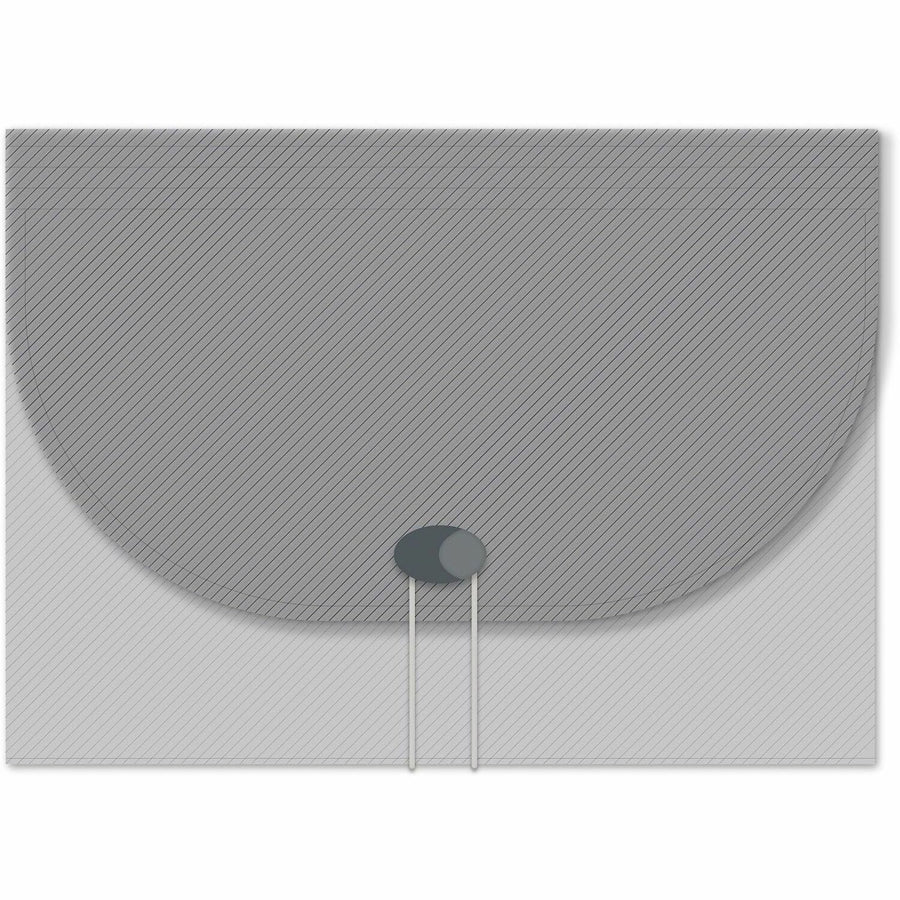 C-Line 13-pocket Letter-size Expanding File, 8.5" Width x 11" Length, Smoke, Polypropylene, Button Closure, CLI48311