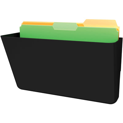 Deflecto EZ Link Sustainable DocuPocket, Black, DEF93204