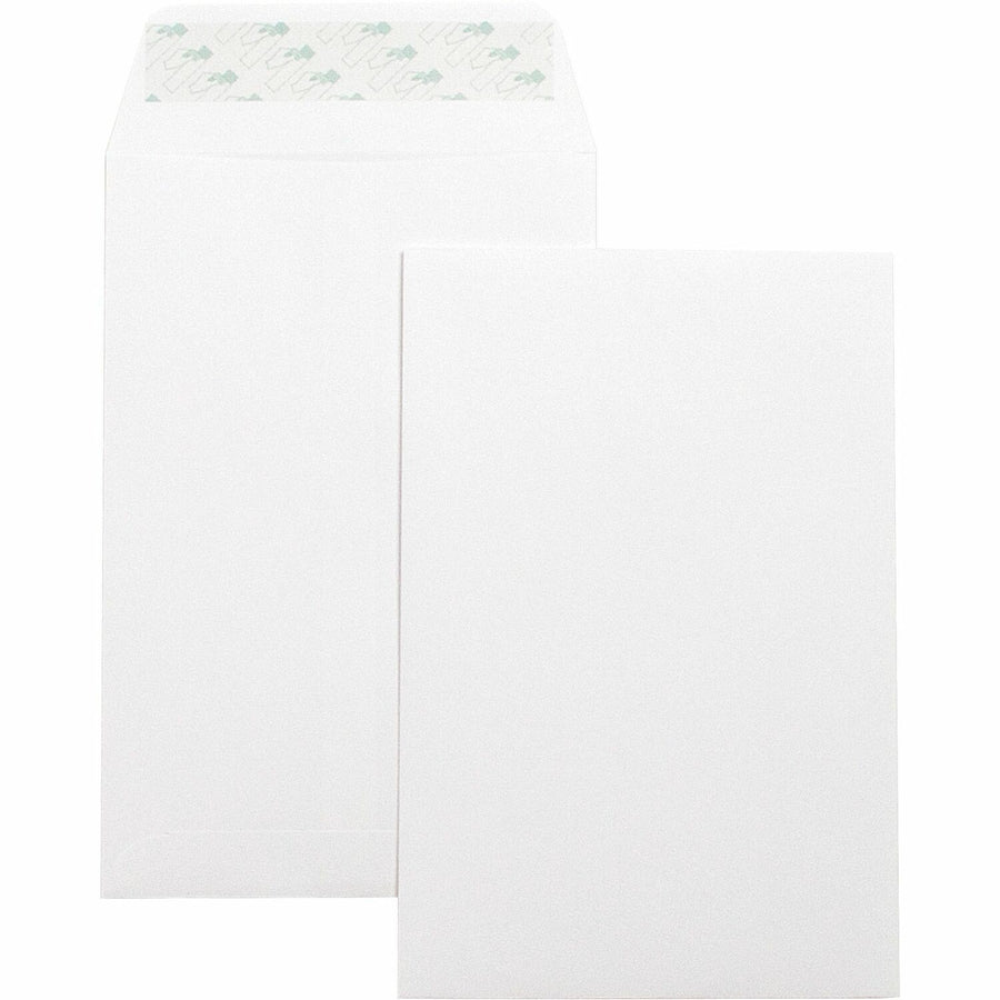 Business Source Self-Seal 6"x9" Catalog Envelopes, White, 1 Box — view 1