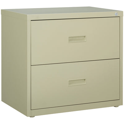 Lorell Value Lateral File - 2-Drawer, Putty, LLR60556