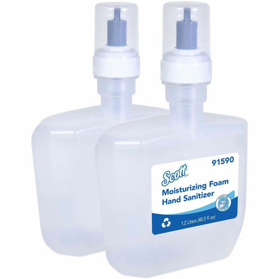 Kimberly-Clark Scott Hand Sanitizer Foam Refill, Clear, 2 / Carton, KCC91590