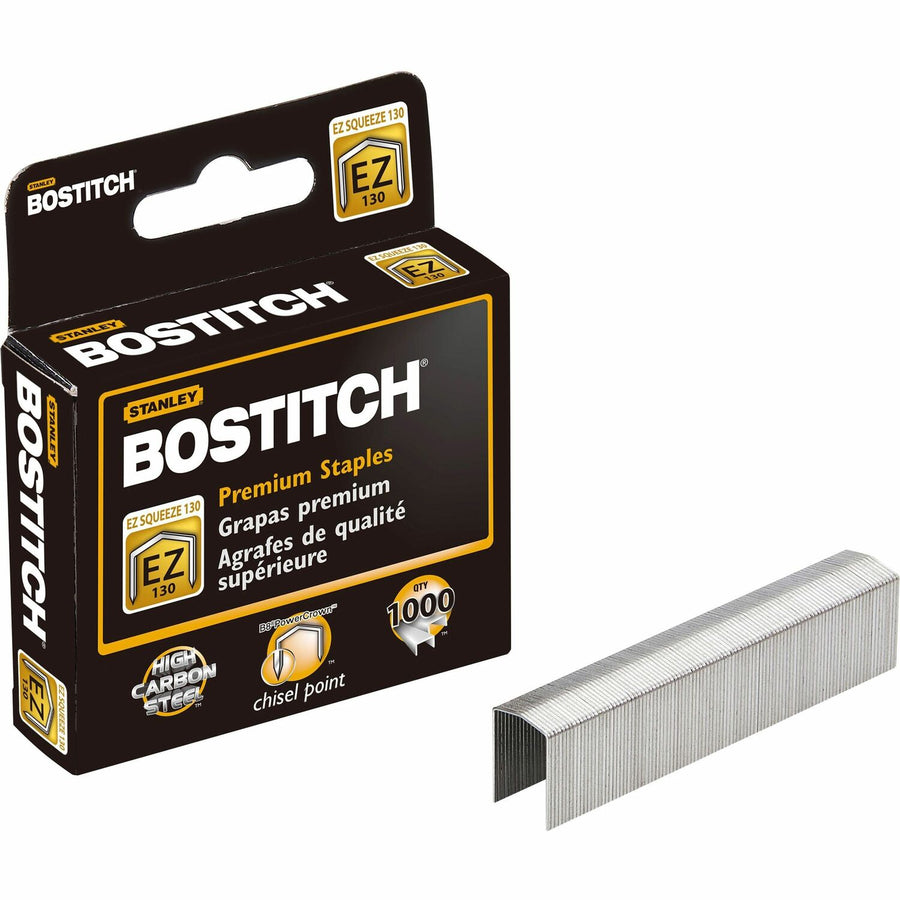 Amax Bostitch EZ Squeeze 130 Premium Staples, Steel Gray, 1 Box — view 1
