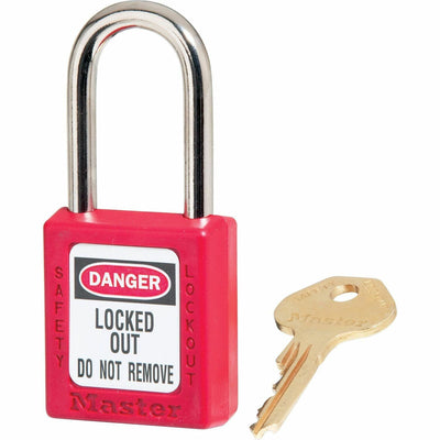 Master Lock Danger Red Safety Padlock, MLK410RED