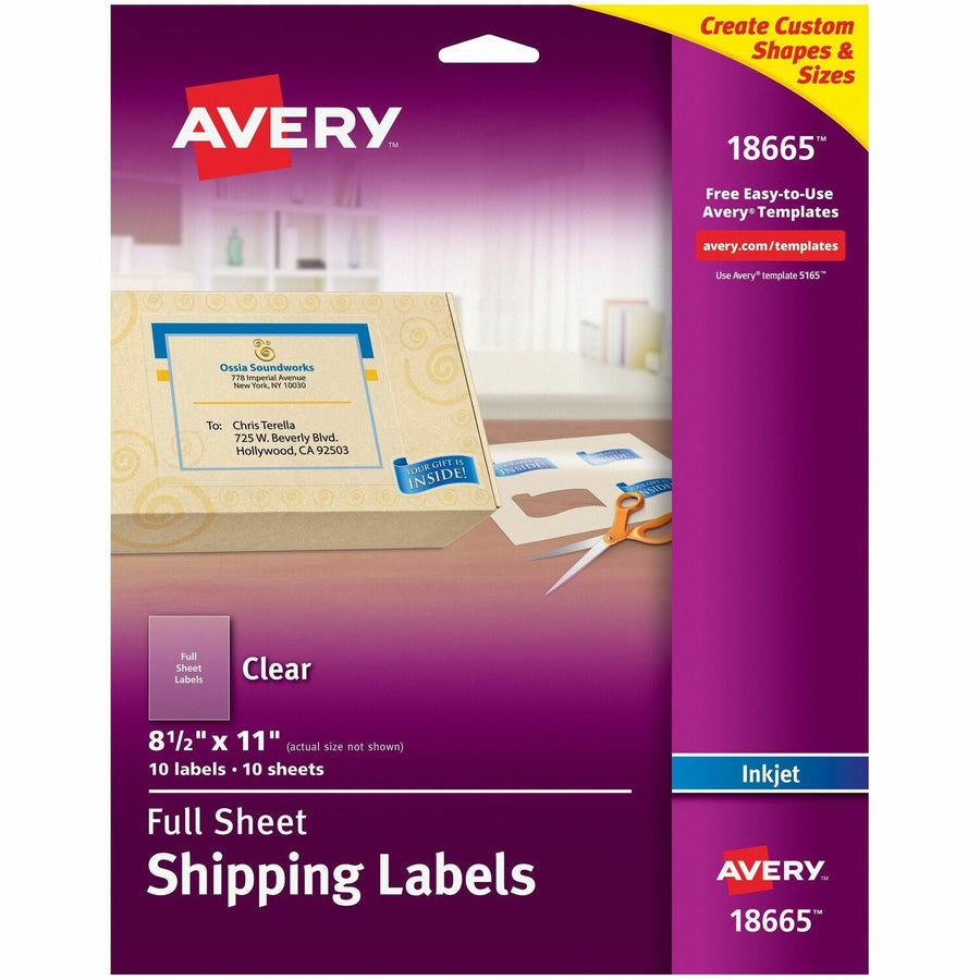 Avery Shipping Label, Matte, 10 / Pack — view 1