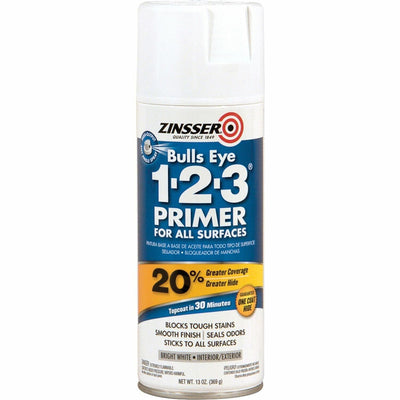 Rust-Oleum Bulls Eye 1-2-3 Water-Based Primer, White, RST2008