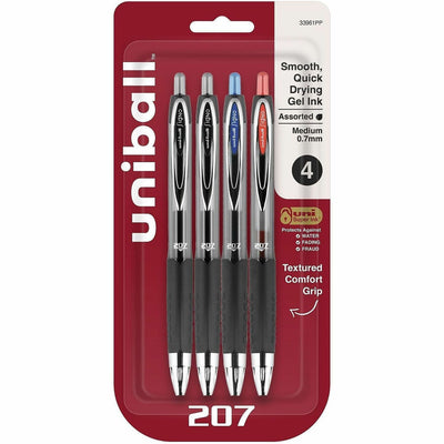 uni-ball uniball™ 207 Gel Pen, 4 / Pack, UBC33961PP