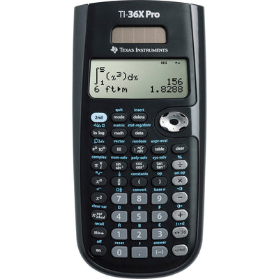 Texas TI-36X Pro Scientific Calculator, Black, TEXTI36XPRO