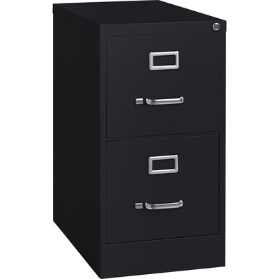 Lorell Fortress Series 22" Commercial-Grade Vertical File Cabinet, Black, LLR42291